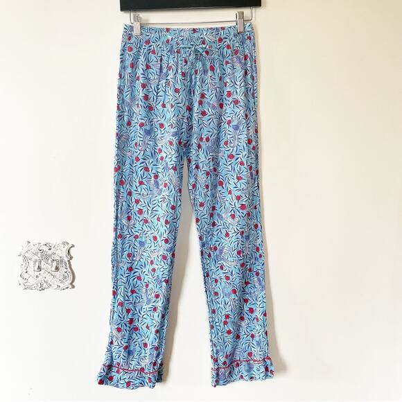 Banjanan Moondust Pajama Pants Delph Bird Wave Blue S - Picture 3 of 7